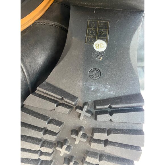 Free People Women's Jack Leather Slouch Ankle Zip Boot Black Size 38 US 7.5 8 - Picture 16 of 16